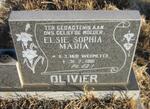 OLIVIER Elsie Sophia Maria nee WEHMEYER 1891-1991