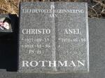 ROTHMAN Christo 1977-2012 & Anel 1973-