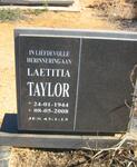 TAYLOR Laetitia 1944-2008