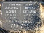 ZYL Gerhardus Jacobus, van 1917-1996 en Adriana Catharina 1935-