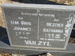 ZYL Izak David Johannes, van 1917- & Hesther Catharina 1921-1998