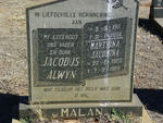 MALAN Jacobus Alwyn 1911-1984 & Marthina Jacomina 1920-1989
