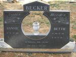 BECKER Hansie 1933- & Bettie 1939-1991
