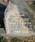 ECK Louis J., van 1932-2006 & Bertha 1933-2010