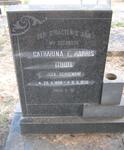HARRIS Catharina E. nee SCHOEMAN 1898-1970