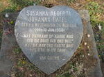 OATES Susanna Alberta Johanna nee V.D. WESTHUIZEN 1916-1950