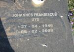 UYS Johannes Fransiscus 1946-2008