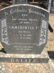 CALITZ Emmerentia F. nee BOTHA 1898-1984