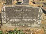 CAMPHER Willem Serfontein 1899-1980 & Elizabeth Judith OOSTENDURP 1906-1962