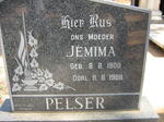 PELSER Jemima 1900-1988