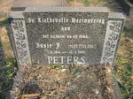 PETERS Issie J. nee NEETHLING 1914-2002