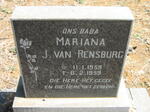RENSBURG Mariana, J. v. 1959-1959