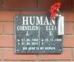 HUMAN Cornelius J. 1938-2015 & Elza E. 1949-