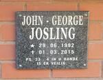 JOSLING John-George 1992-2015