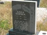 GRIESSEL Anna Sophia 1913-2001