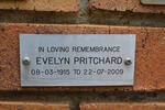 PRITCHARD Evelyn 1915-2009