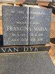DYK Francina Maria, van 1913-1993