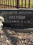 HATTINGH Elizabeth Susanna nee SLABBERT 1938-2013