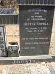 JOOSTE Charles 1899-1958 & Aletta Sophia nee VOSTER 1904-1987