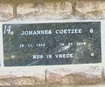 COETZEE Johannes 1942-2015