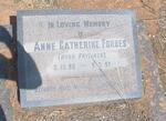 FORBES Anne Catherine nee FRYLINCK 1886-1957
