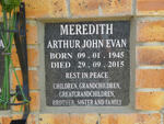 MEREDITH Arthur John Evan 1945-2015