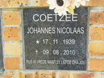 COETZEE Johannes Nicolaas 1939-2010