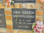 EEDEN Christoffel George, van 1936-2008