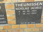 THEUNISSEN Nicholaas Jacobus 1937-2012