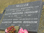 MULLER Aletta Marthina nee ROSSOUW 1916-2007 :: MULLER Albrecht Martin Rossouw 1939-1997