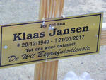 JANSEN Klaas 1940-2017