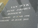 WYK Danie Jakobus Rossouw, van 1958-2015