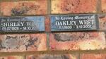 WEST Shirley 1928-2009 :: WEST Oakley 1930-2007
