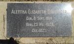 SCHNEIDER Alettha Elizabeth 1914-1929