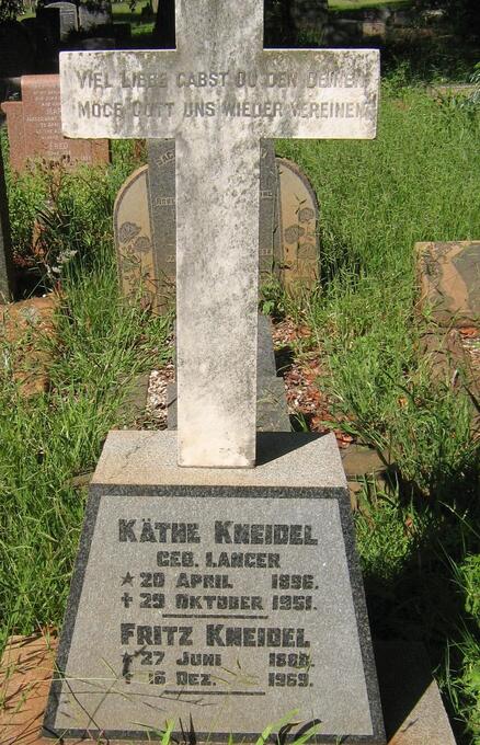 KNEIDEL Fritz 1888-1969 & Kathe LANGER 1896-1951