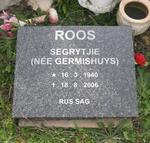 ROOS Segrytjie nee GERMISHUYS 1940-2006