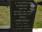 PLESSIS Lukas Schoeman, du 1913-1997 & Anna Christina 1912-2000