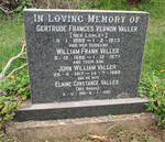 VALLER William Frank 1886-1977 & Gertrude Frances Vernon LOBLEY 1889-1973
