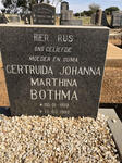 BOTHMA J.A. 1896-1969 & Gertruida Johanna Marthina 1909-1985