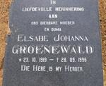 GROENEWALD Elsabe Johanna 1919-1996