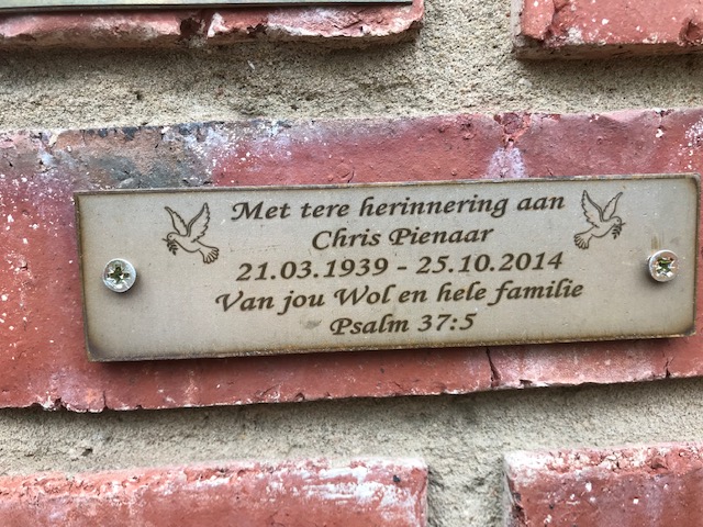 PIENAAR Chris 1939-2014