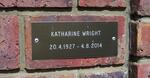 WRIGHT Katharine 1927-2014