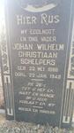 SCHEEPERS Johan Wilhelm Christiaan 1888-1948