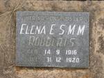 ROBBERTS Elena E.S.M.M. 1916-1920