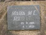 ROBBERTS Maria M.C. 1918-1921