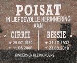POISAT Cirrie 1930-2006 & Bessie 1932-2018