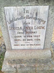 LOUW Louisa Anna nee BOTHA 1867-1928