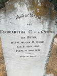 MERWE Margaretha C., v.d. formerly HUGO nee BOTHA 1814-1887