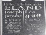 ELAND Joseph Jarome 1974-2013 & Lea 1965-