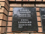 LOMBARD Hardus 1931-2006 & Emma 1936-
